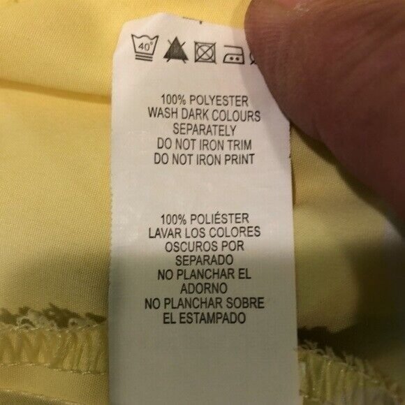 Parka in a Pocket Jacket Yellow with White Polka Dot Medium Lightweight Small - Picture 5 of 7